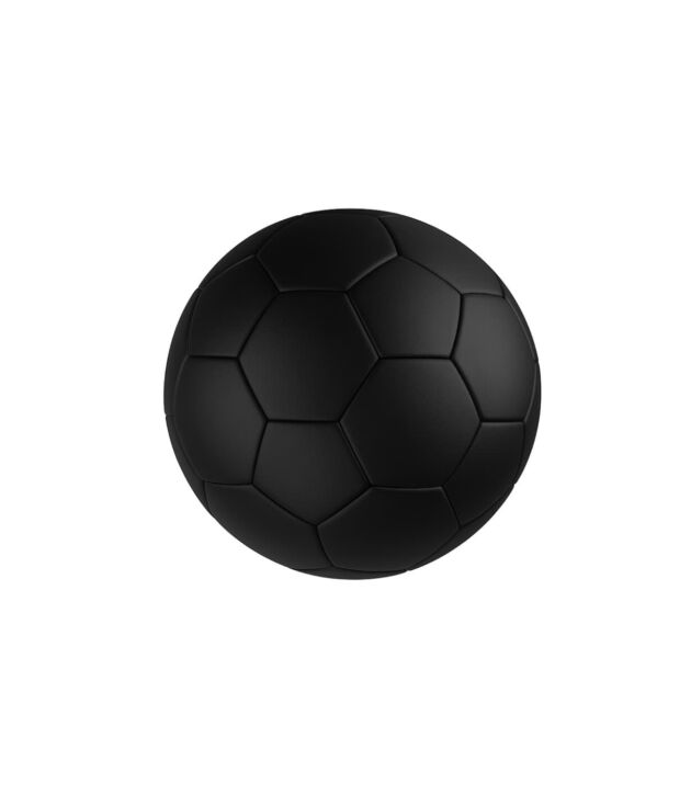 Black performance soccer ball